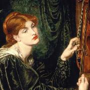 Dante Gabriel Rossetti cropped version of Veronica Veronese oil painting artist